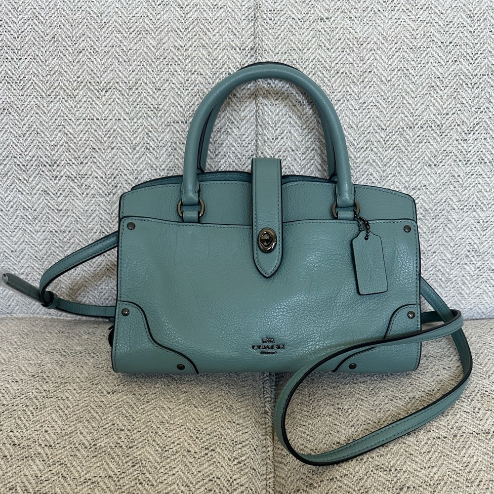 Coach Mercer Satchel / Purse / Style 24 / No. 37779 / Cloud / NWT /
